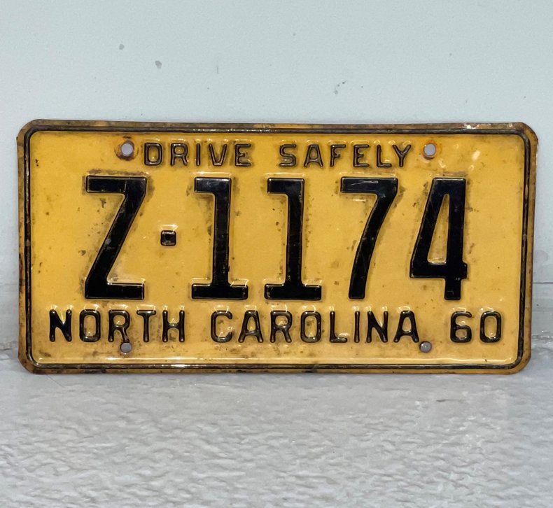 1960 License Plate