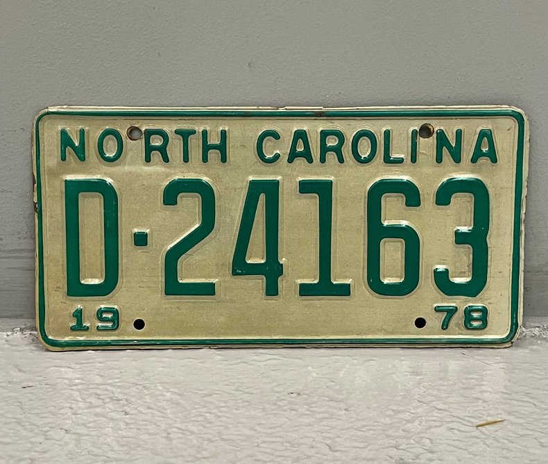 1978 License Plate