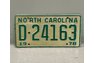 1978 License Plate