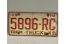 1970 Farm Truck License Plate