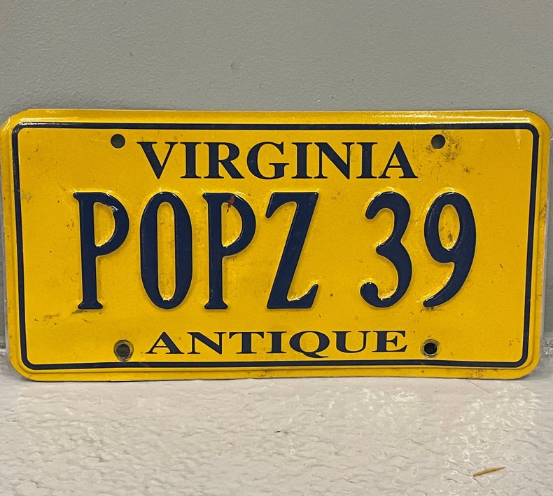 Virginia Antique License Plate