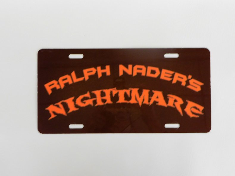 'Ralph Nader's Nightmare' Plate