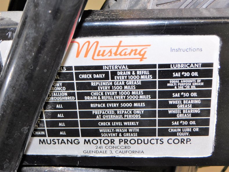 1962 Mustang Thoroughbred 15