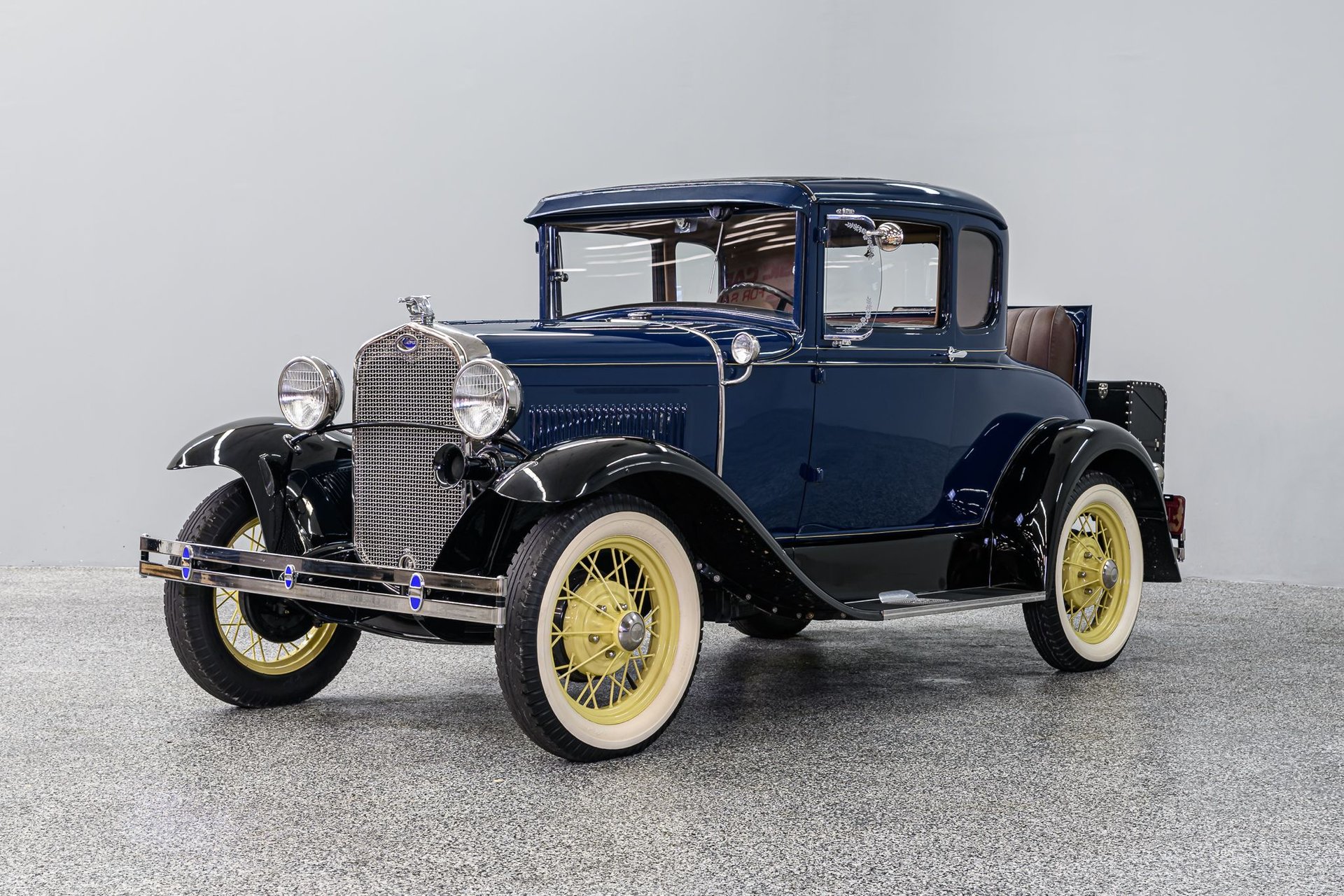 1930 Ford Model A rumble-seat roadster in restored condition