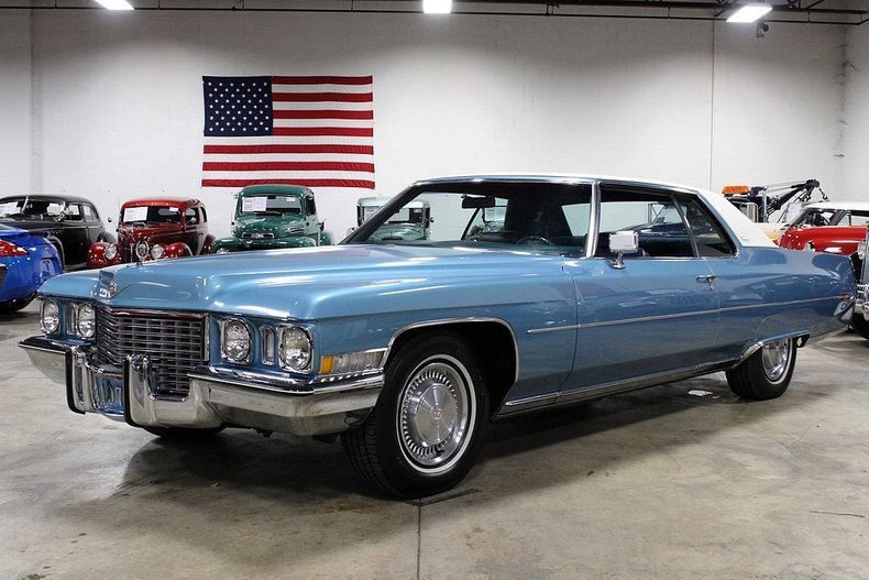 1972 Cadillac Coupe DeVille 7.7L V8 3 Speed Automatic Coupe 6D47R2Q186399. 