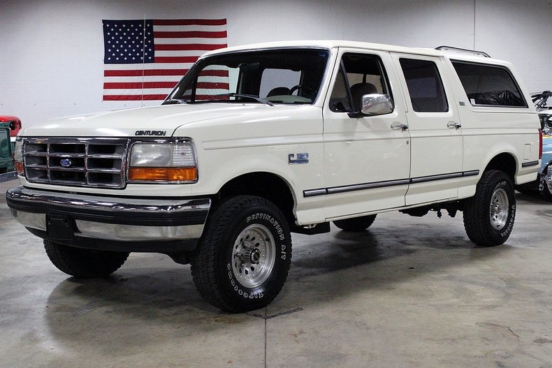 This Bronco-esque four-door SUV started life as a Ford F-150 before being r...
