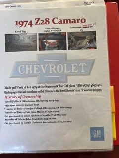 1974 Chevrolet Camaro Z28 242