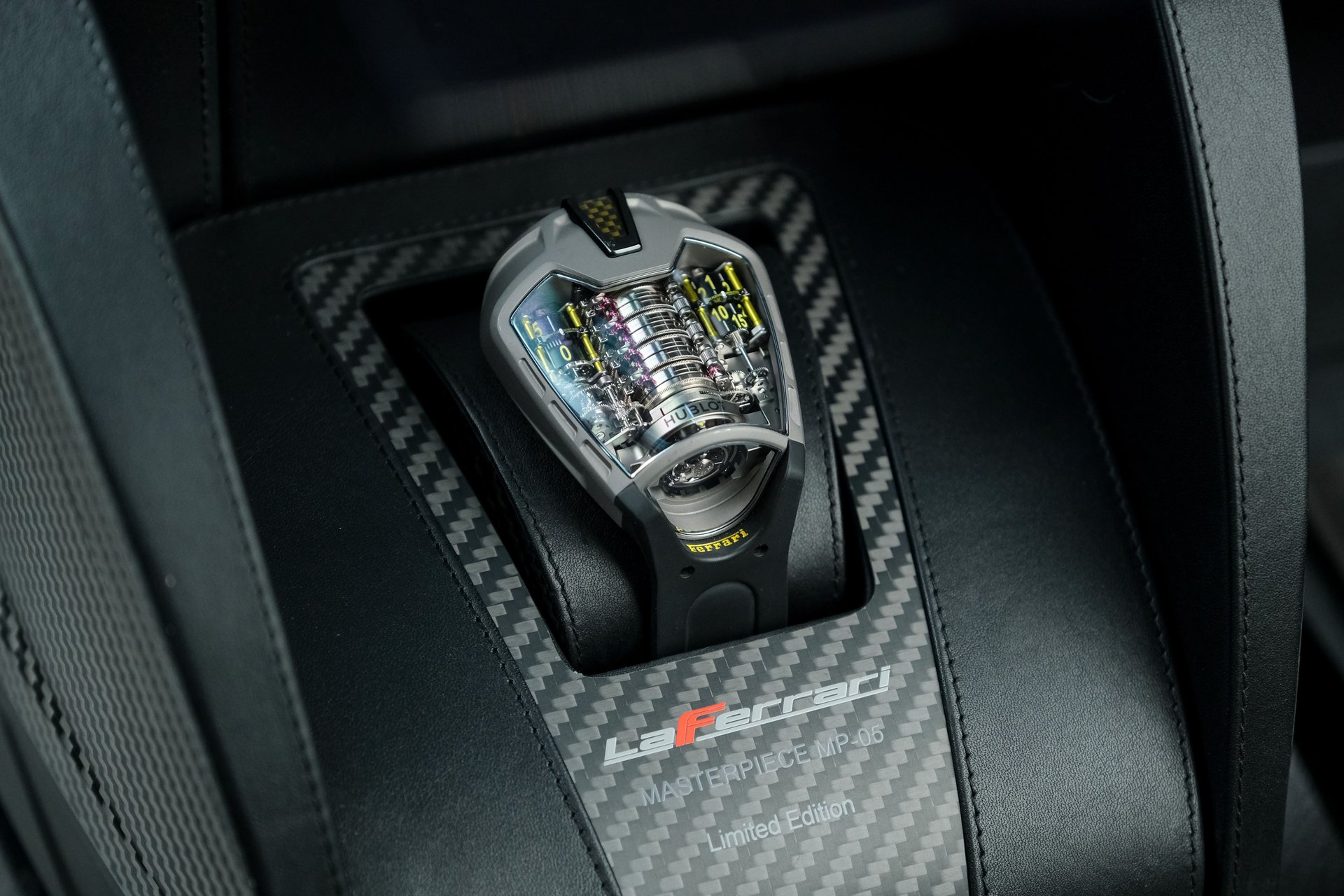 For Sale  Hublot Titanium MP-05 LaFerrari Limited Edition Skeletonized Tourbillion Watch