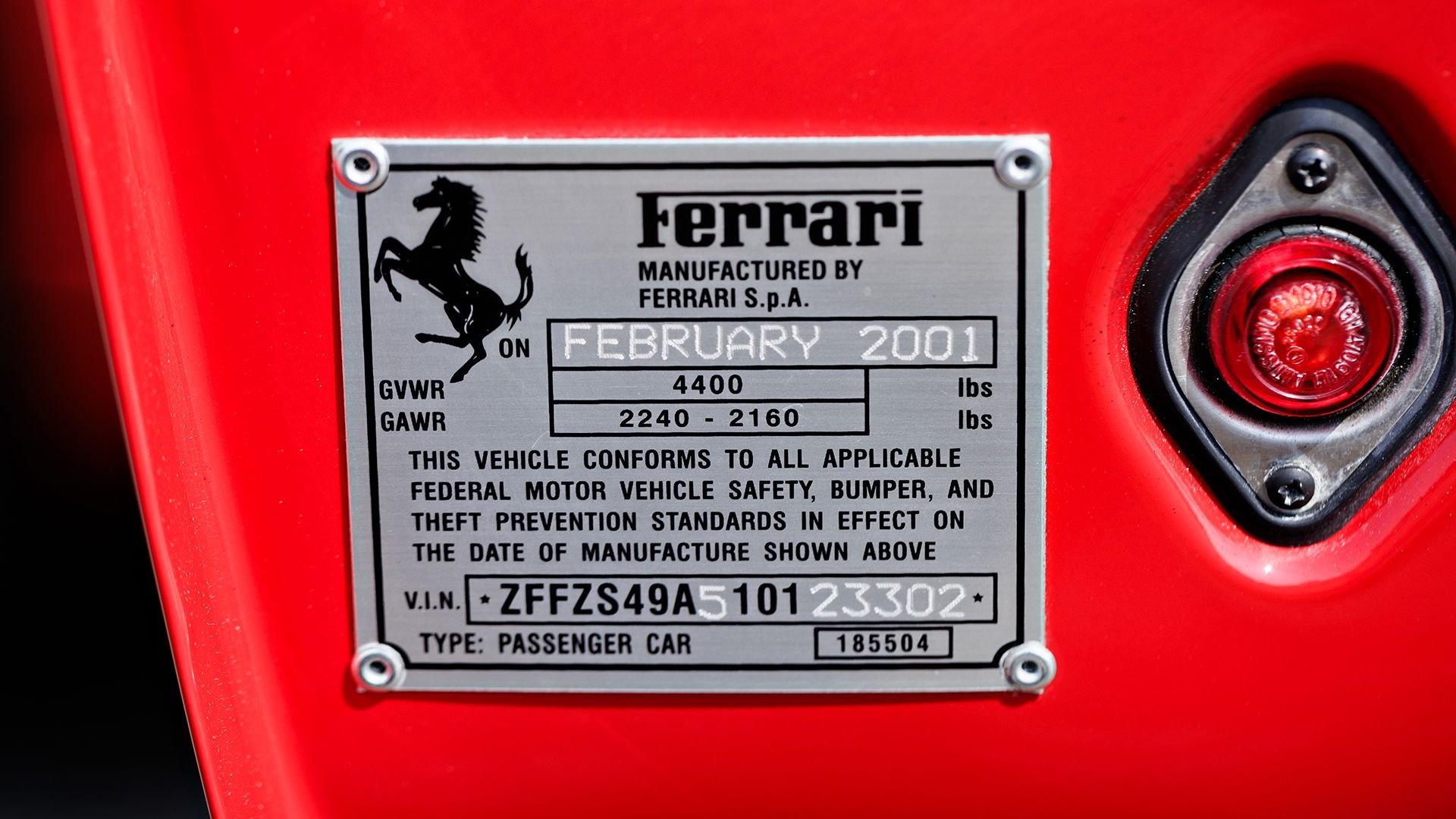 Broad Arrow Auctions | 2001 Ferrari 550 Maranello