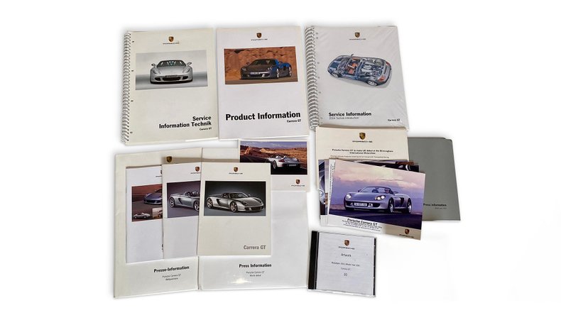 For Sale Porsche Carrera GT Literature - Assorted Brochures, Internal Dealer Literature
