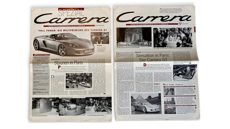 For Sale Porsche Carrera GT Paris 2000 Debut Set