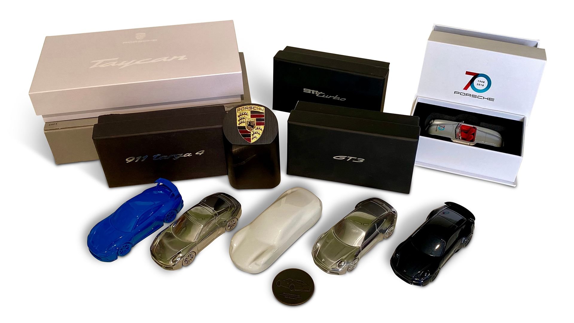 For Sale Assorted Porsche VIP Scale Models and Paperweights