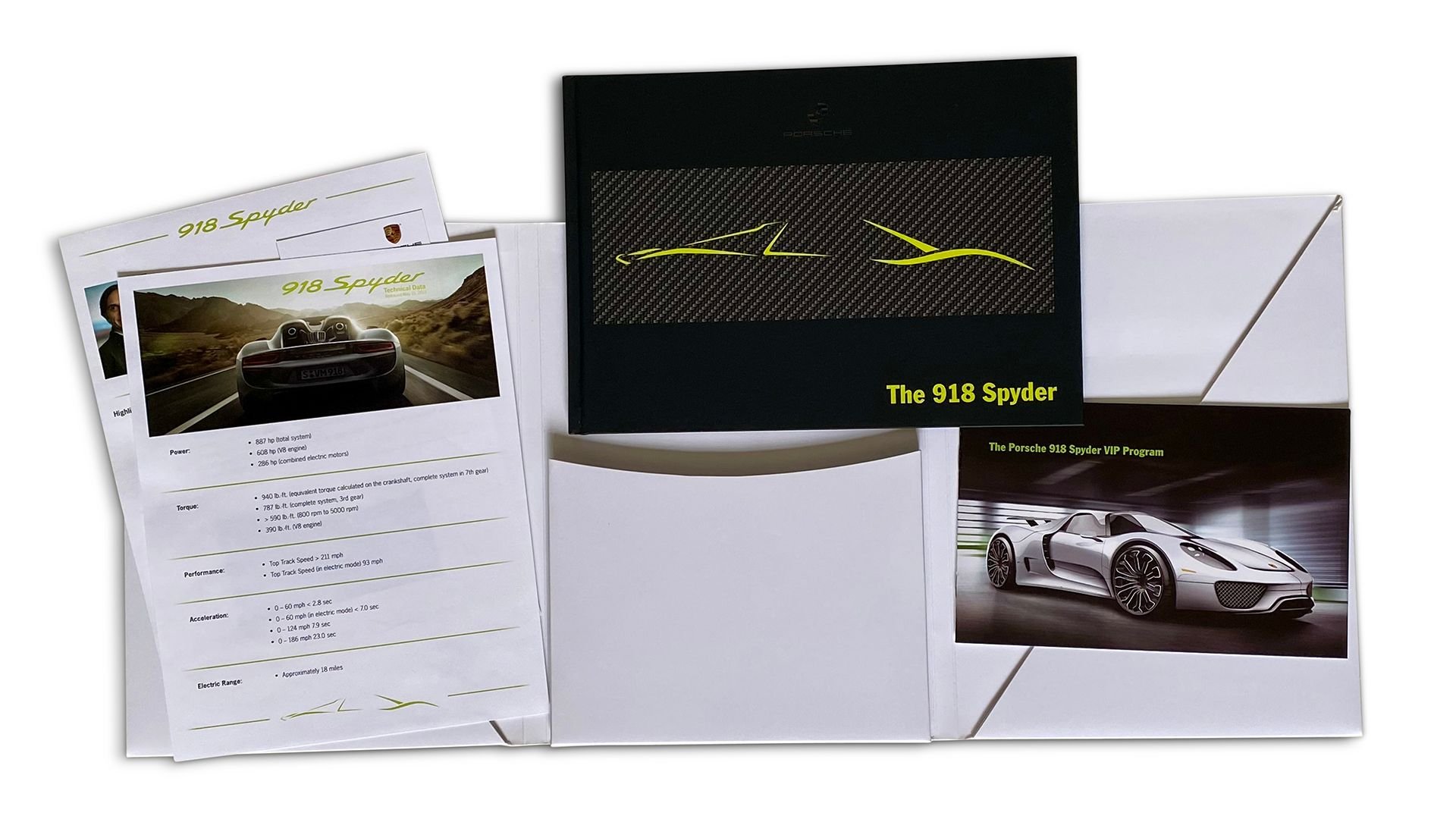 For Sale Porsche 918 Spyder VIP Order, Early Access, and Delivery Items