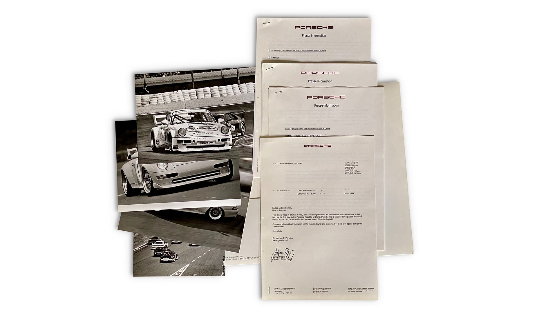 For Sale Assorted Factory Porsche GT and RS Press Kits and Brochures