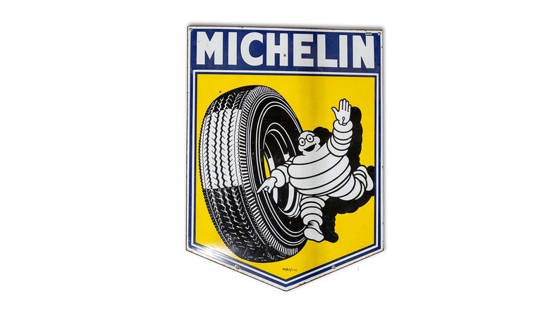 Broad Arrow Auctions | Michelin Tyres Enamel Sign