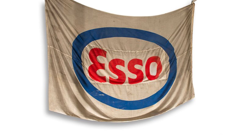 Broad Arrow Auctions | Esso Fabric Forecourt Flag