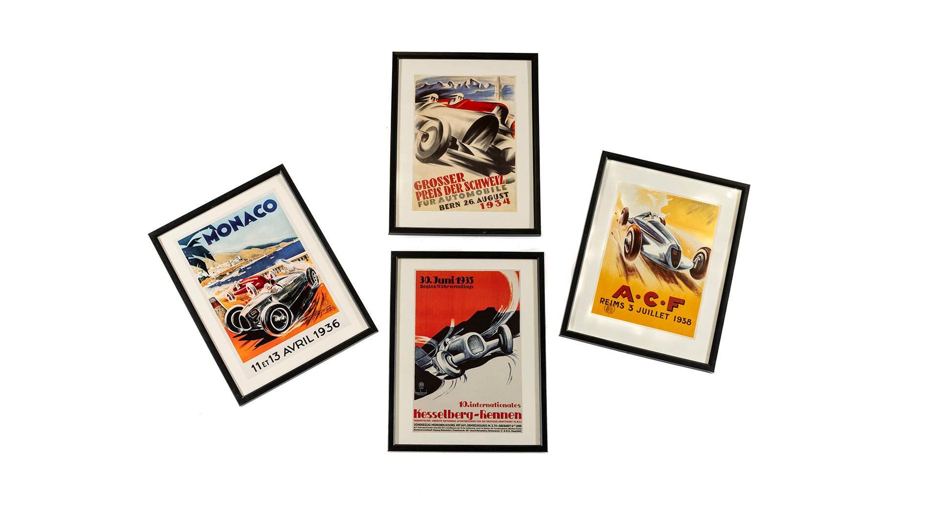 Broad Arrow Auctions | Set of framed Event Poster Prints