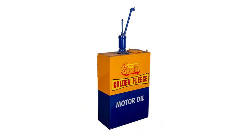 Broad Arrow Auctions | Golden Fleece Motor Oil Dispenser