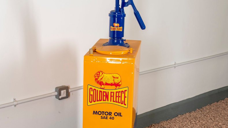 Broad Arrow Auctions | Golden Fleece Motor Oil Dispenser