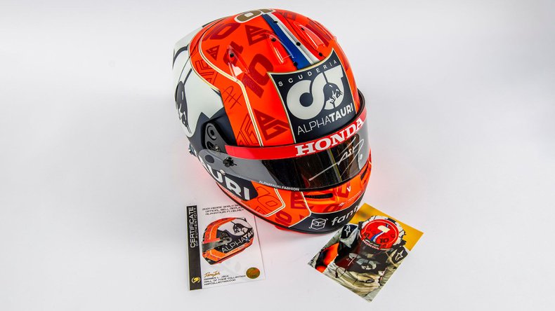 Broad Arrow Auctions | Pierre Gasly 2021 Signed Replica Toro Rosso Helmet