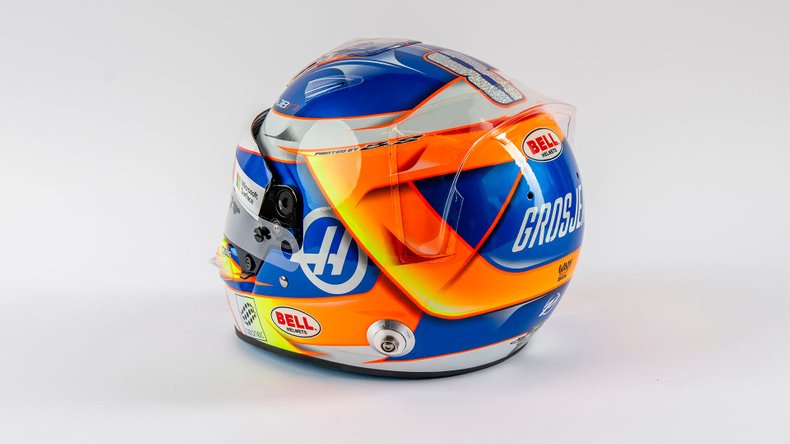 Broad Arrow Auctions | Romain Grosjean 2017 Official Replica HAAS Helmet