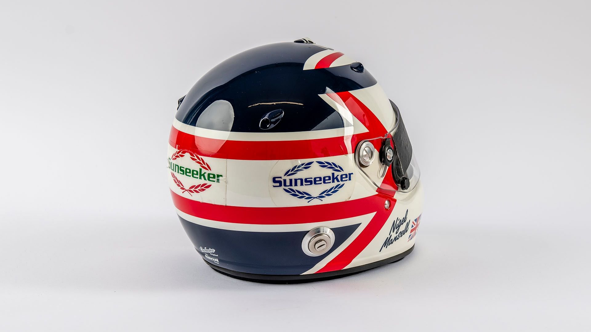 Broad Arrow Auctions | Nigel Mansell 2004 Original Helmet