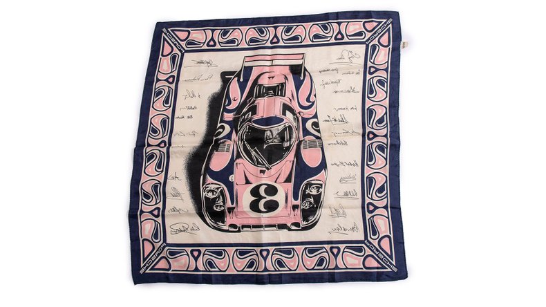 Broad Arrow Auctions | Porsche 917 Silk Marketing Scarf