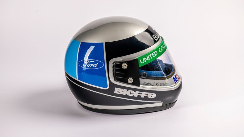 Broad Arrow Auctions | Alessandro Nannini 1989 Original Benetton Helmet