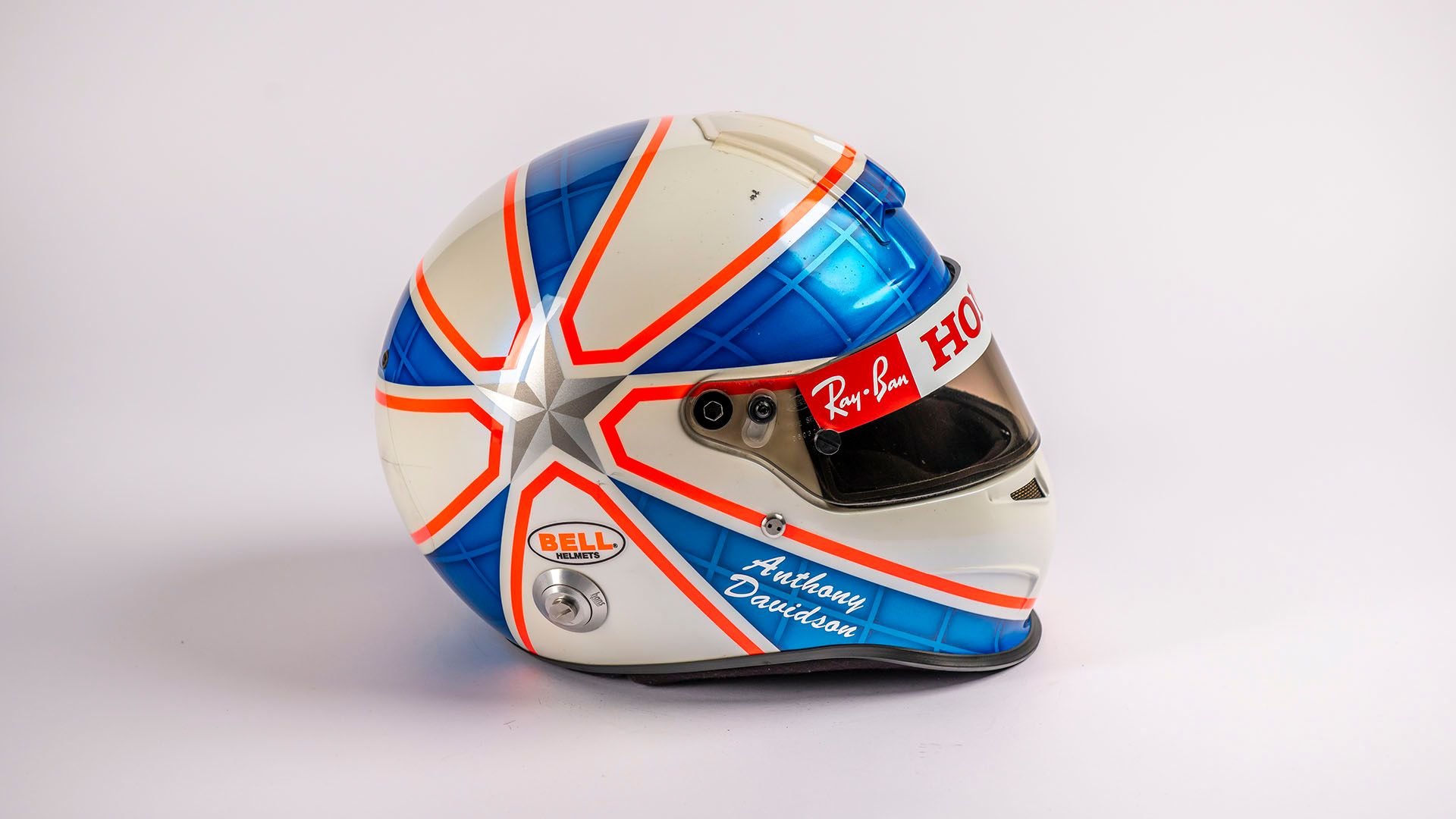 Broad Arrow Auctions | Anthony Davidson 2006 Signed Original Honda Helmet