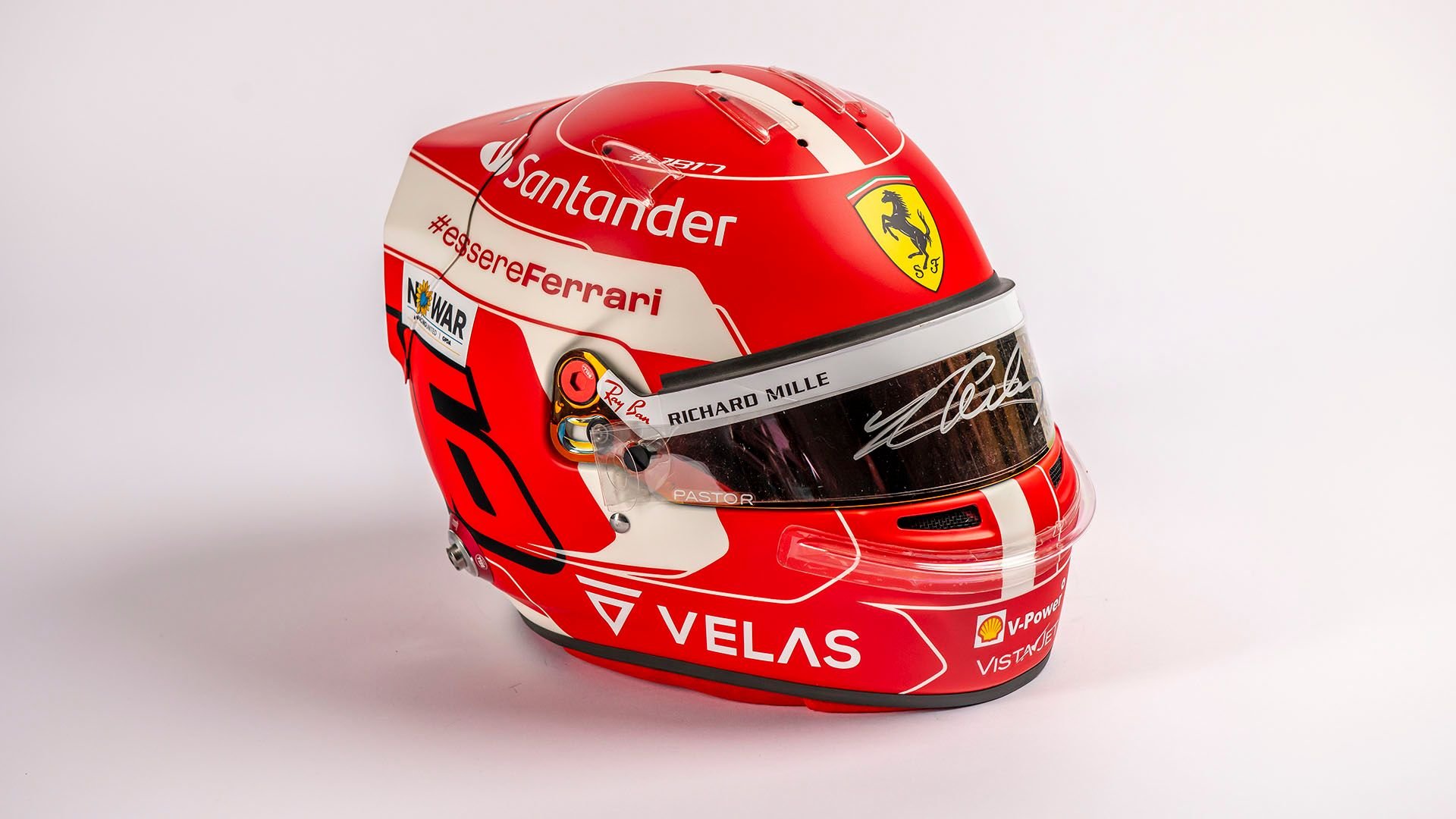 Broad Arrow Auctions | Charles Leclerc 2022 Ferrari Signed Official Replica Helmet