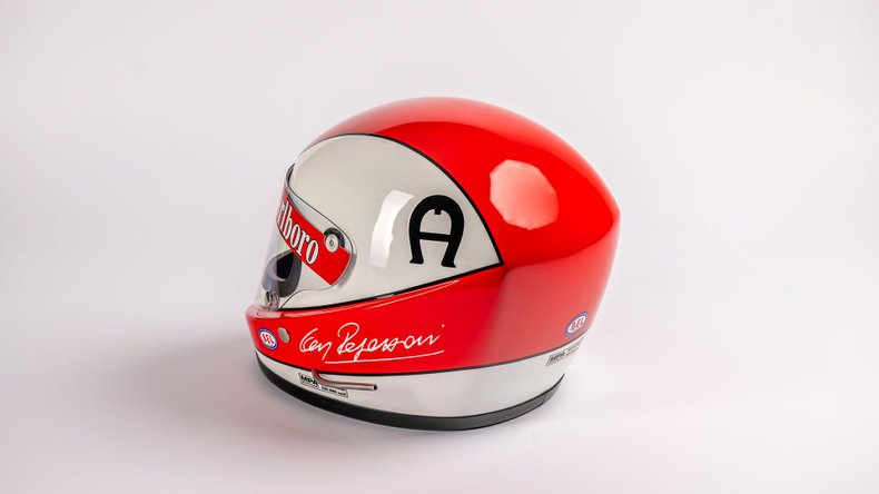 Broad Arrow Auctions | Clay Regazzoni Ferrari Official Replica Helmet