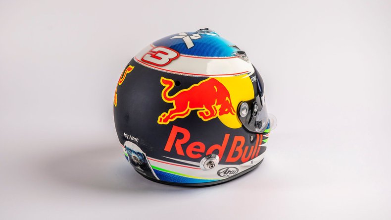 Broad Arrow Auctions | Daniel Ricciardo 2017 Original Red Bull Helmet