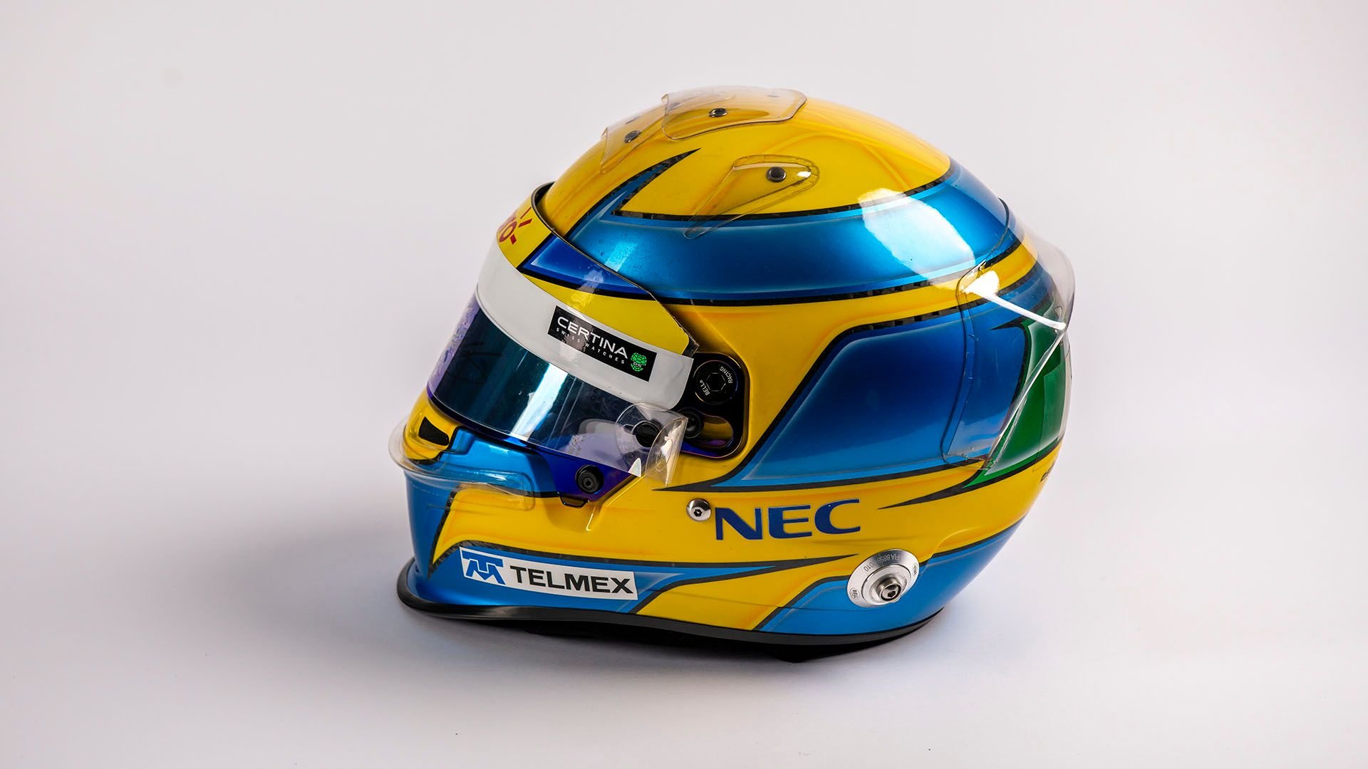 Broad Arrow Auctions | Esteban Gutiérrez 2013 Signed Original Sauber Helmet