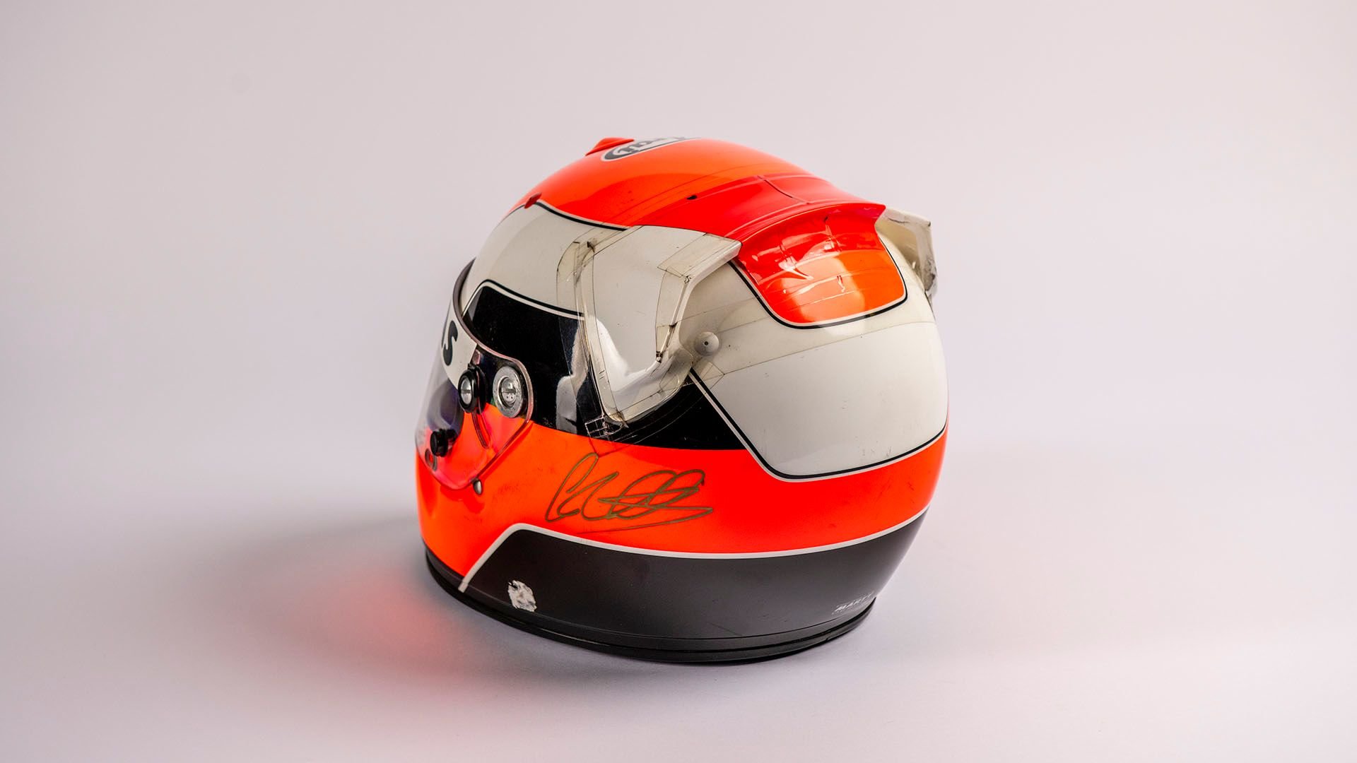 Broad Arrow Auctions | Johnny Herbert 1997 Signed Original Sauber Helmet