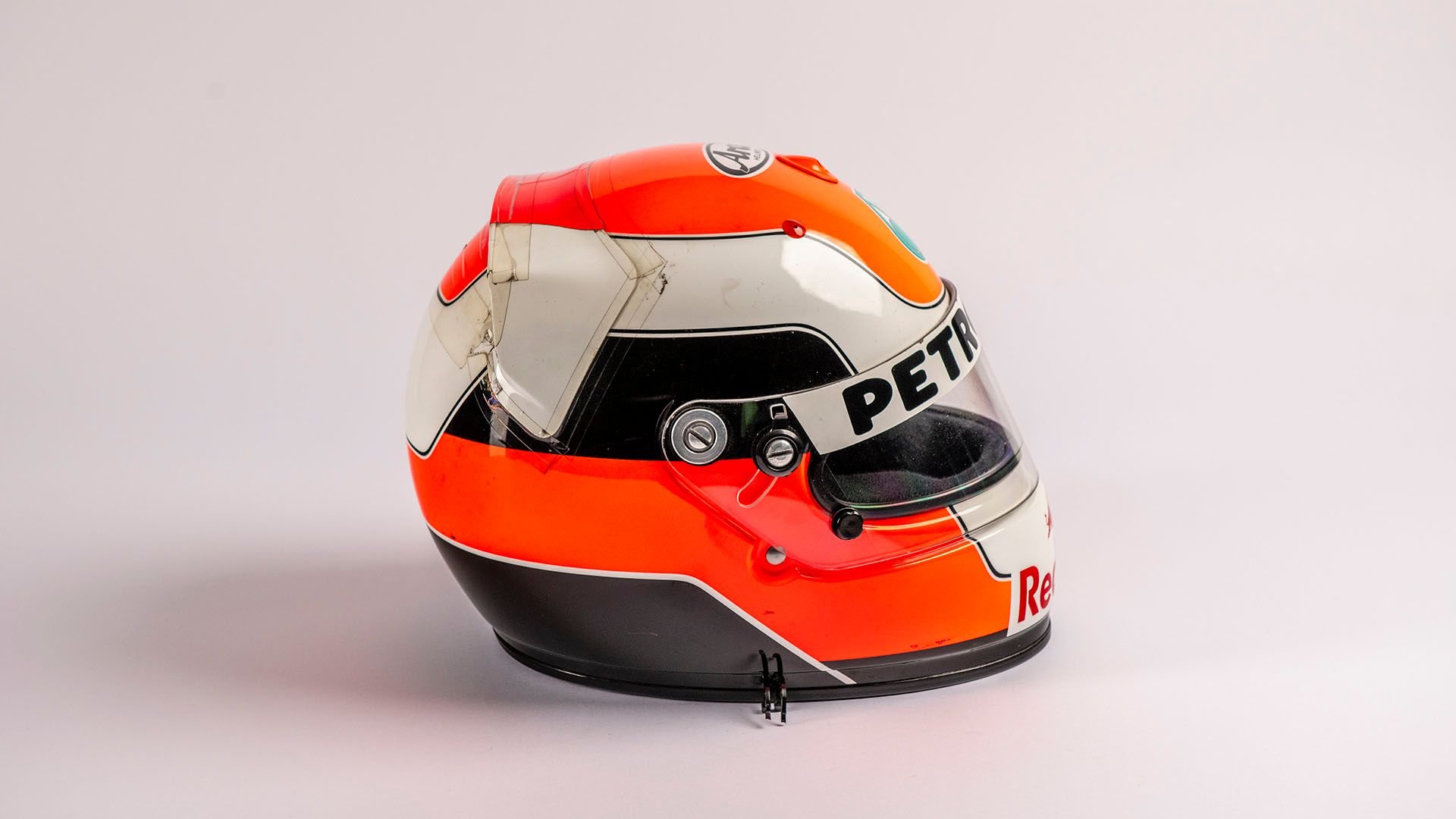 Broad Arrow Auctions | Johnny Herbert 1997 Signed Original Sauber Helmet