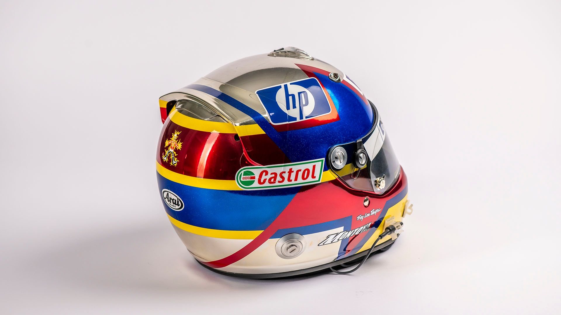 Broad Arrow Auctions | Juan Pablo Montoya Signed Original 2004 Williams Helmet