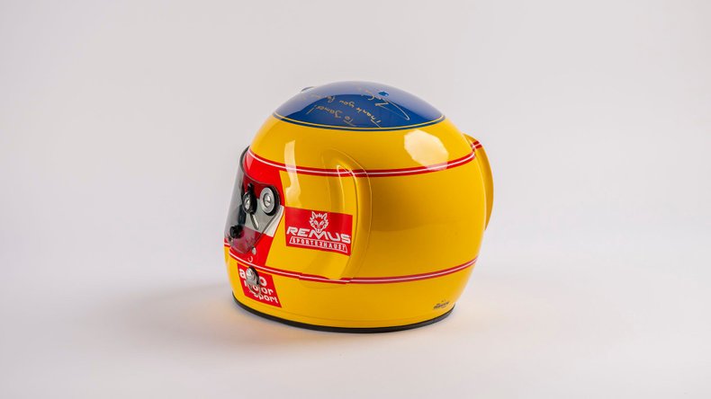 Broad Arrow Auctions | Karl Wendlinger 1995 Signed Original Sauber Helmet