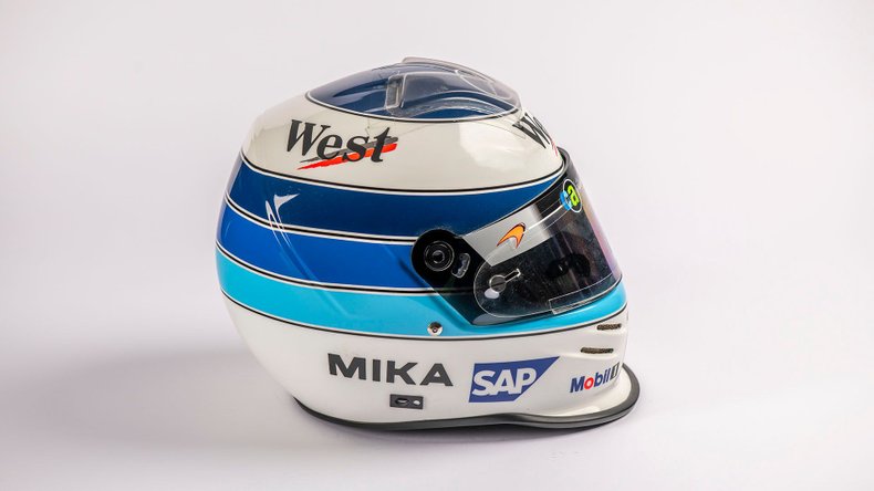 Broad Arrow Auctions | Mika Häkkinen 2001 Original McLaren Helmet Signed by the Driver 'The Flying Finn'