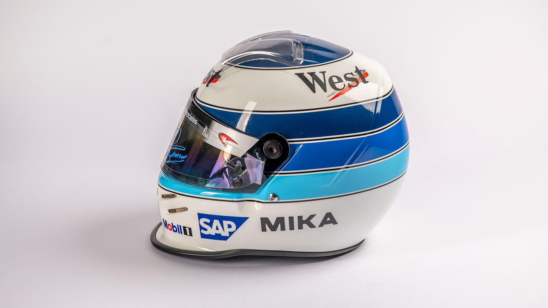 Broad Arrow Auctions | Mika Häkkinen 2001 Original McLaren Helmet Signed by the Driver 'The Flying Finn'