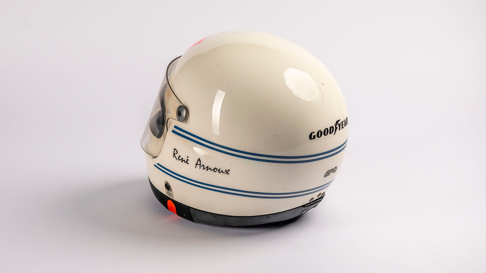 Broad Arrow Auctions | Rene Arnoux 1983 - 1984 Original Ferrari Helmet