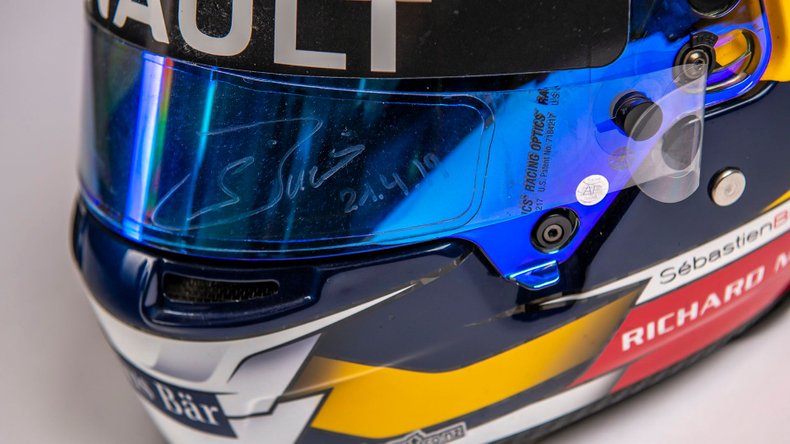 Broad Arrow Auctions | Sébastien Buemi 2016-17 Signed Original Formula E Helmet