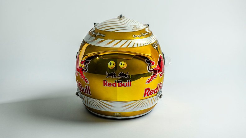 Broad Arrow Auctions | Sebastian Vettel Signed Original 2012 Red Bull Helmet