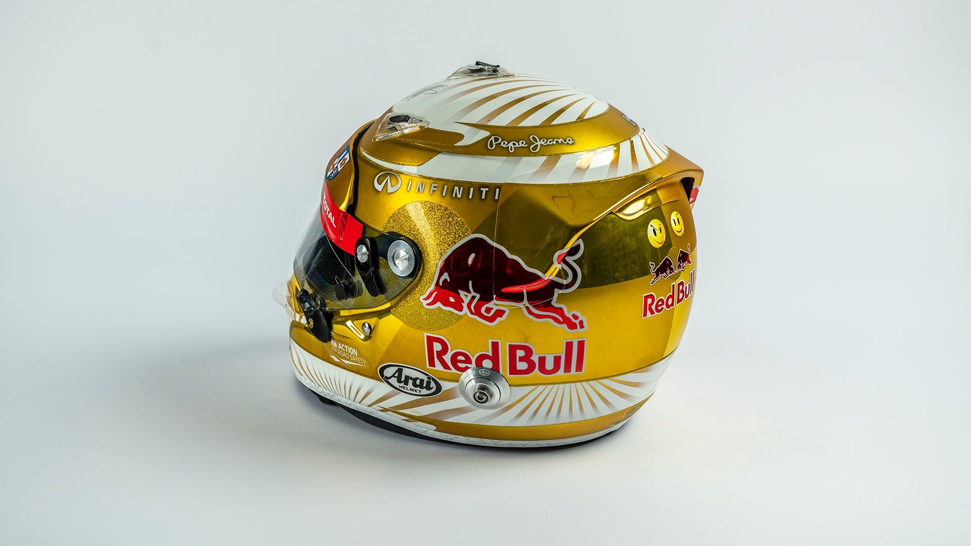 Broad Arrow Auctions | Sebastian Vettel Signed Original 2012 Red Bull Helmet