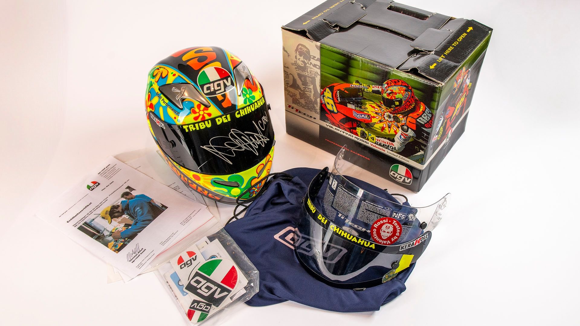 Broad Arrow Auctions | Valentino Rossi 2003 MotoGP Signed Official Replica Helmet