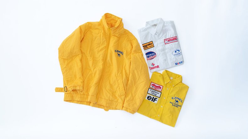Broad Arrow Auctions | Camel Racing Jacket and Two Paul Stewart Racing Shirts