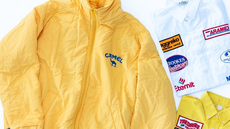 Broad Arrow Auctions | Camel Racing Jacket and Two Paul Stewart Racing Shirts