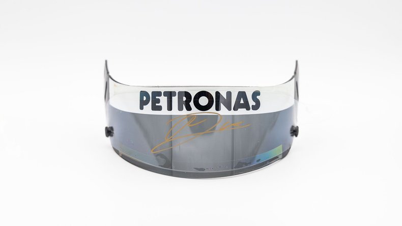 Broad Arrow Auctions | Robert Kubica 2007 Signed Original BMW Sauber Visor