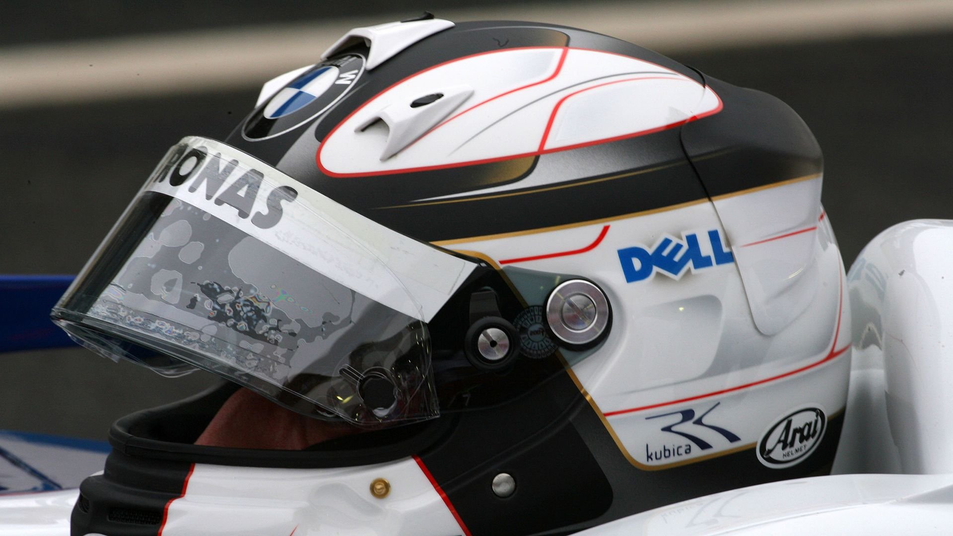 Broad Arrow Auctions | Robert Kubica 2007 Signed Original BMW Sauber Visor