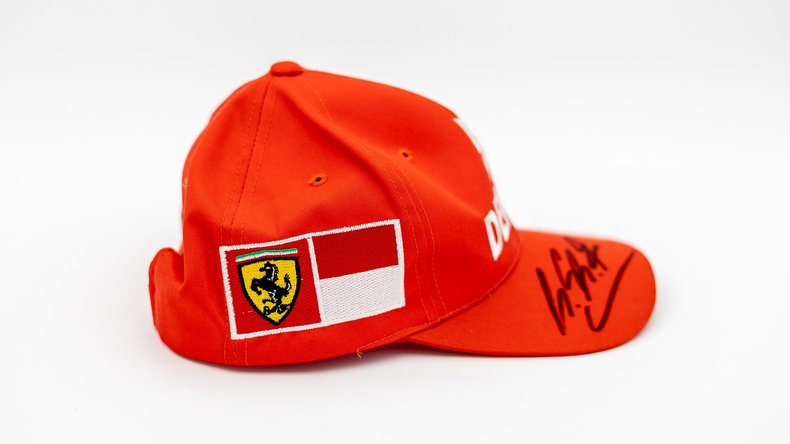 Broad Arrow Auctions | Michael Schumacher 1997 Signed Ferrari Cap