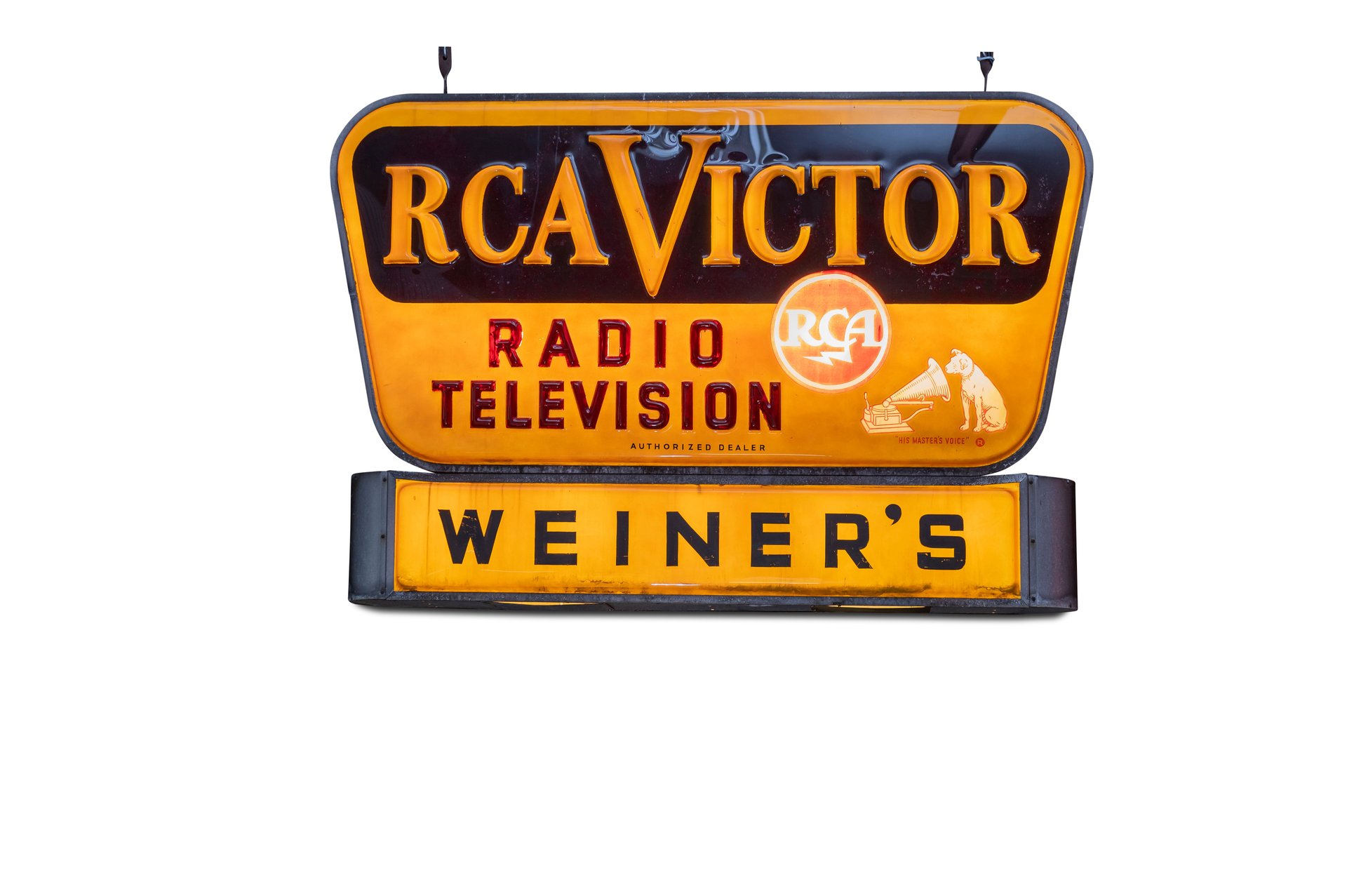 For Sale RCA Victor Dealership Illuminated Sign